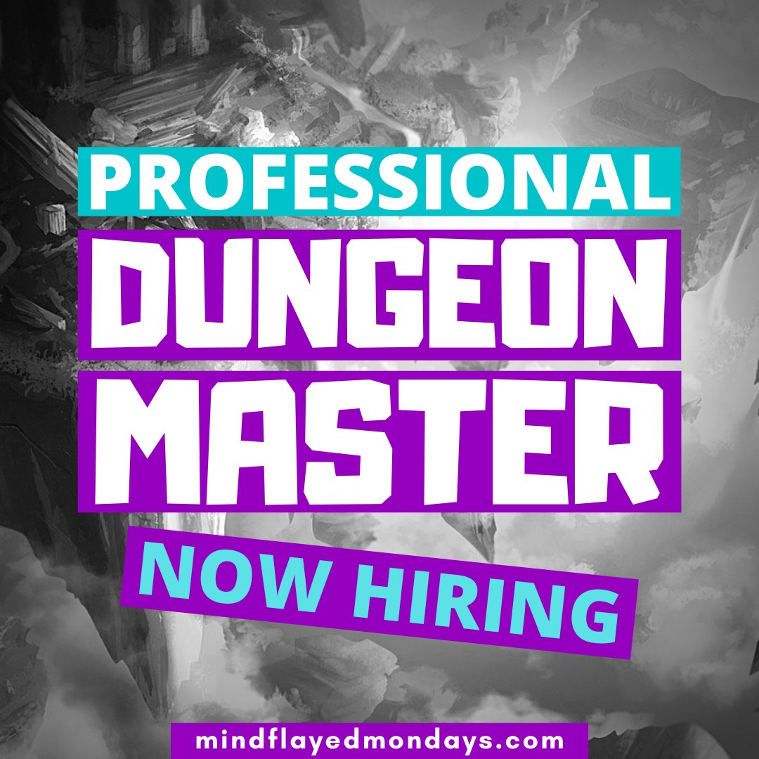 MindflayedMon's tweet image. Looking to try out Pro DMing? But not really sure how or where to start? We are looking to add more #DungeonMasters to our team. No hassles, just run games for players! 
#produngeonmaster #dungeonsanddragons #DnD #ttrpg #ttrpgsolidarity 

For more information Direct Message me!