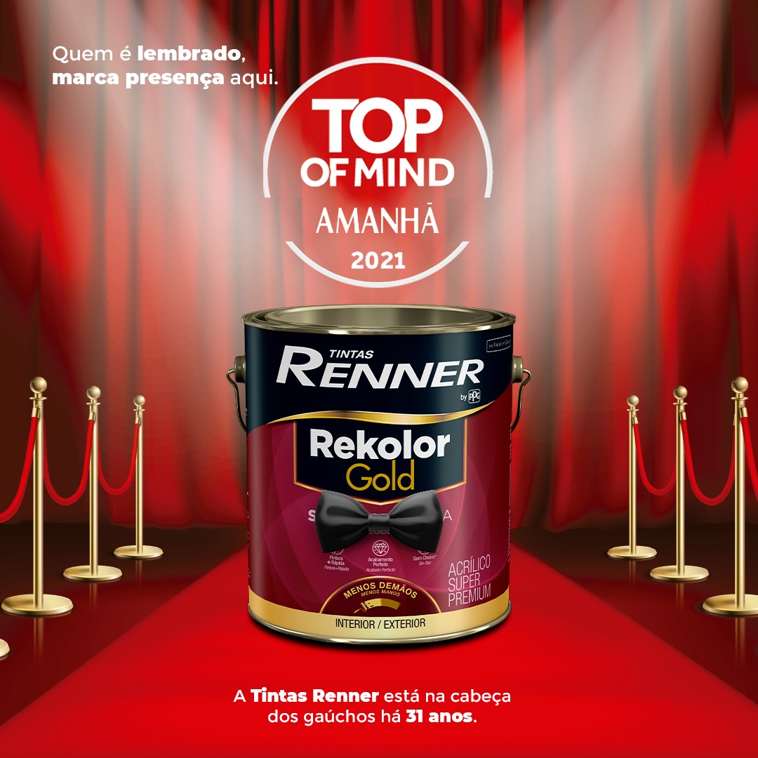 Tintas Renner - A Rekolor Gold Super Resistência possui