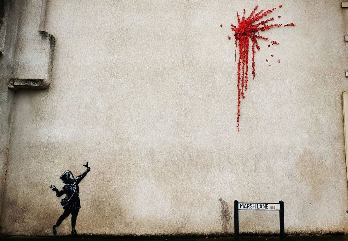 Claramore_'s tweet photo. “El arte debe consolar al perturbado y perturbar al cómodo." 

Banksy https://t.co/qFRLlobo8n
