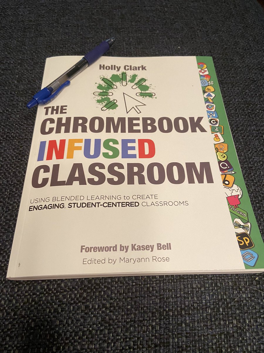 The Chromebook Infused Classroom is honestly one of the best book studies I’ve ever done! Thanks for the learning @HollyClarkEdu and to @ShelbyEdTech for working one step ahead to have us put these skills in practice. #shelbyinfused