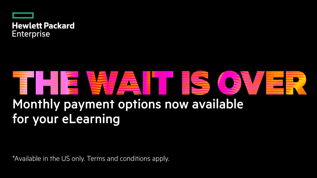 HPE_Compute's tweet image. Gain skills to optimize your servers and systems with the budget you have today. #HPEEducationServices has partnered with #HPEFinancialServices to deliver monthly financing for HPE Digital Learner. Learn more: hpe.to/6016yeUKk #HPECompute