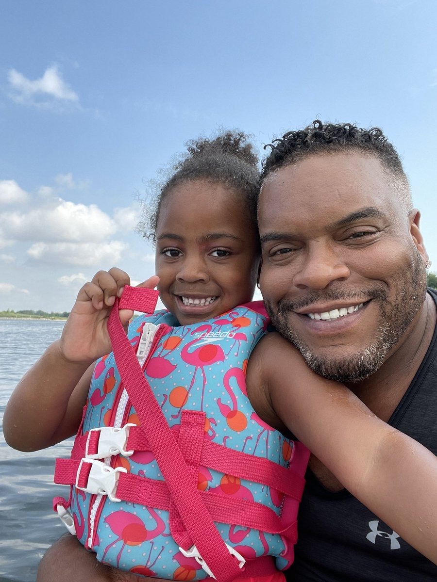 To watch my daughter become a fearless Princess Warrior has left me lost for words. Today was her moment and she made her Daddy proud ❤️ I’m so excited to see SKYLAR learn and develop her wake surfing skills 🏄🏾‍♂️