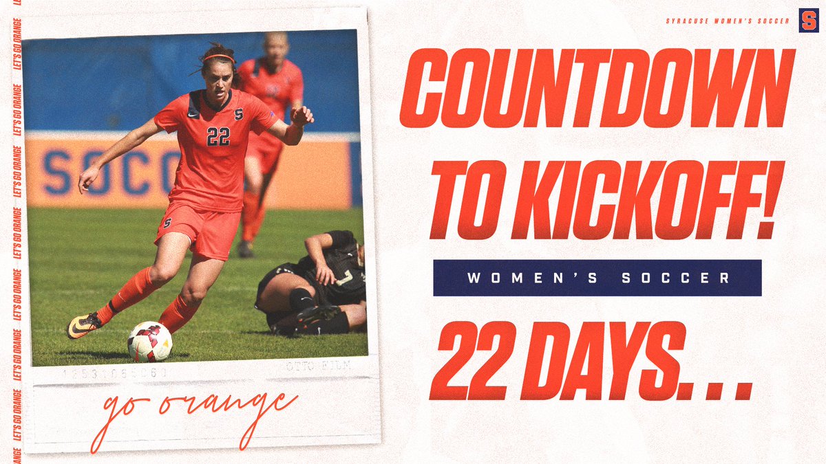 CuseWSOC's tweet photo. Stephanie Skilton #22, who played at Syracuse from 2013-16, lends her jersey number to our Countdown to Kickoff today! #CuseFamily #CuseKickCountdown https://t.co/5tyi5M9y1U