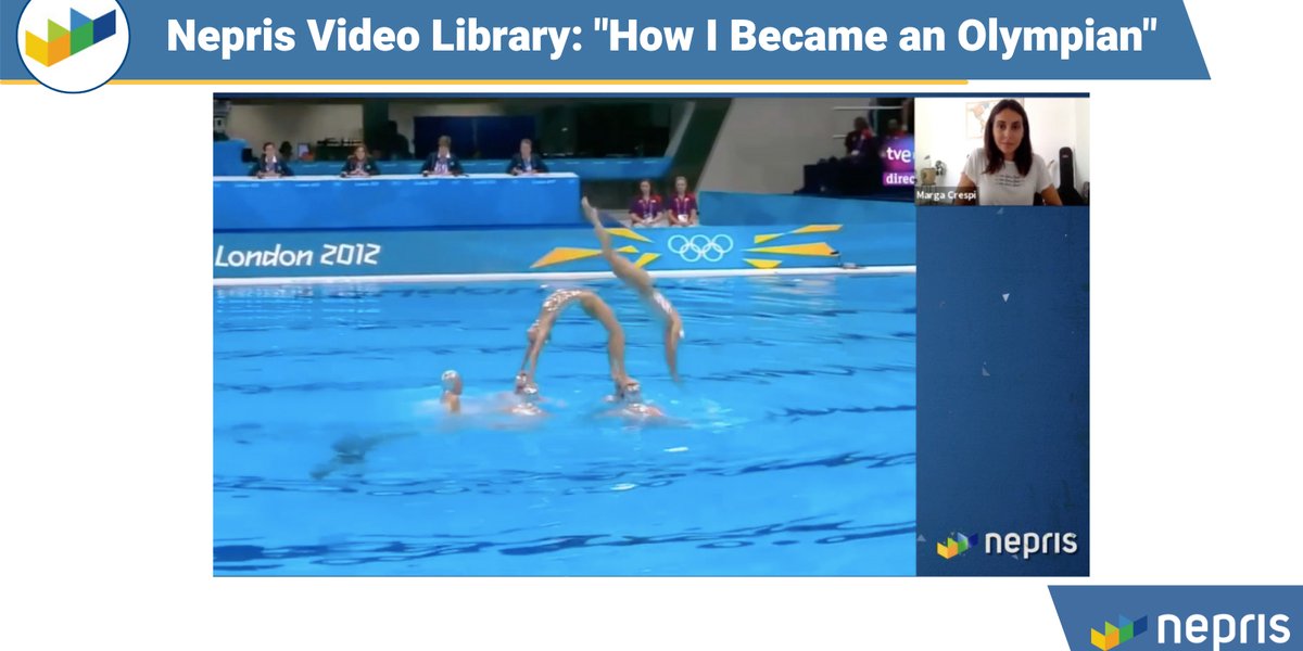 The Olympics are here! 🏅 Are you watching?

🏊‍♀️ Learn about different sports in the Nepris Video Library! Hear Olympic medalist Marga Crespi discuss artistic swimming ➡️ bit.ly/2VkZEdu

#NeprisConnects #MeetAnOlympian