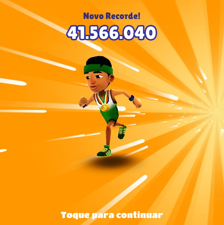 Fiaspo on X: Simplesmente estou viciado em Subway Surfers e bati 41  milhões de pontuação, 4 horas de partida HEUAHEUAHEAHEUA ALGUÉM ME AJUDA   / X