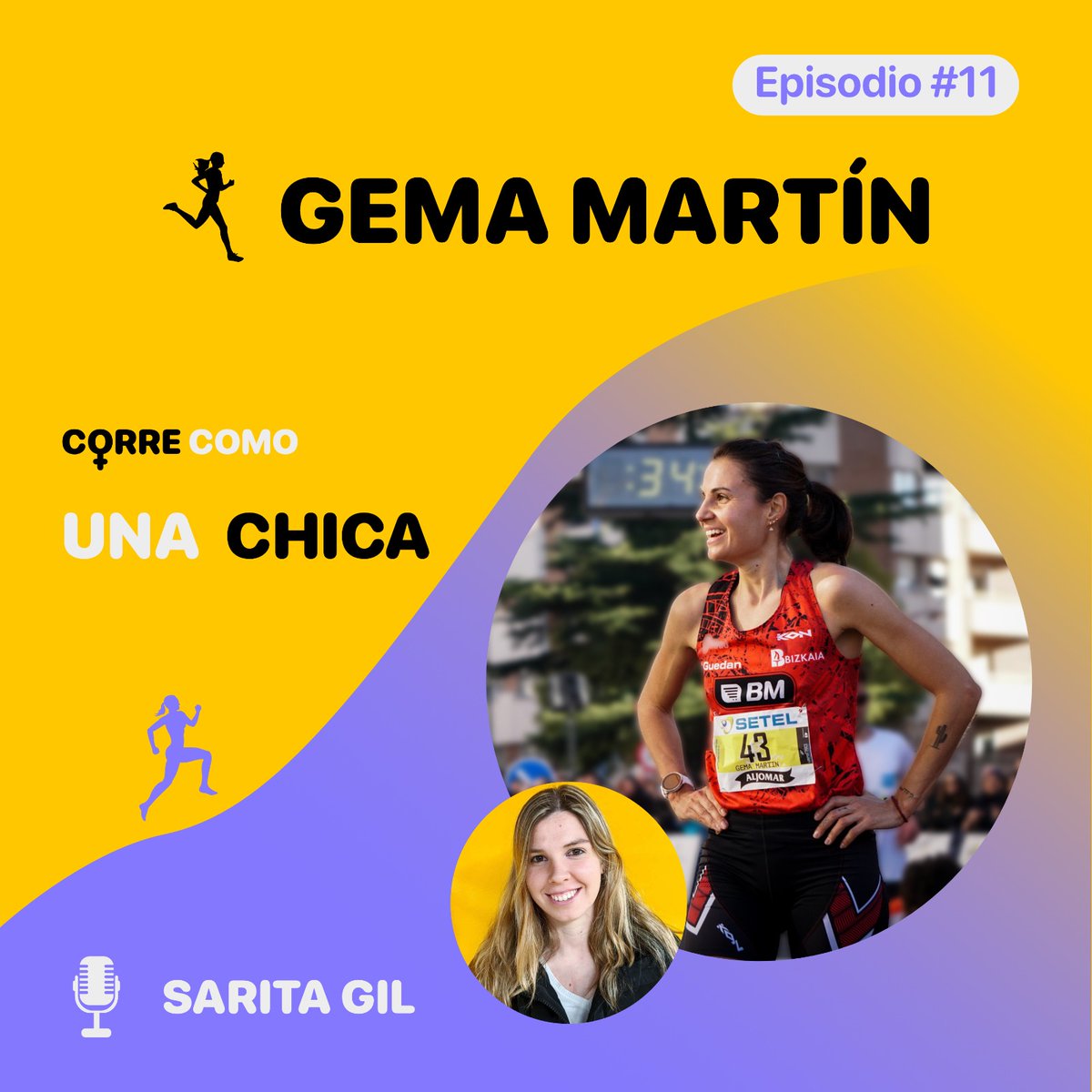 saritaagil's tweet photo. Ya está disponible el episodio 11 de "Corre como una Chica" con @gemafondera gracias por participar, ha sido un placer charlar contigo! #correcomounachica #podcast https://t.co/hvmawMq8r4