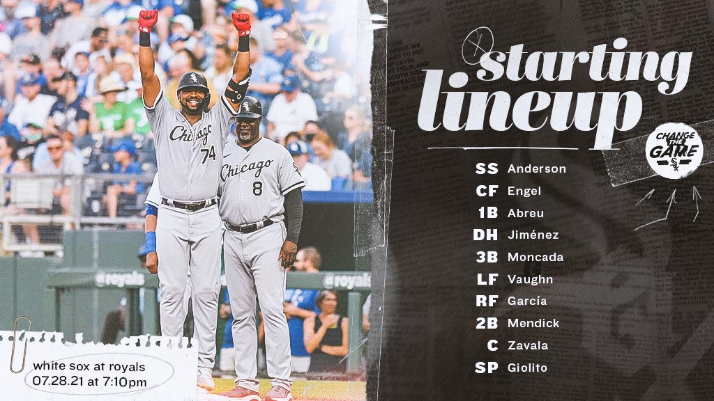 The White Sox 9.5-game lead in the division is the largest in baseball and tied for their largest this season (second time).

⏰: 7:10 p.m. CT
📺: <a href="/NBCSChicago/">NBC Sports Chicago</a> 
📻: <a href="/ESPN1000/">ESPN Chicago</a>