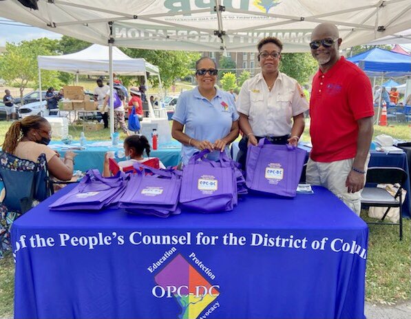 DCOPC's tweet photo. Bouncing anyone? Bounce over to 4th & Evarts Street NE and meet @DCOPC’s Cheryl Morse and Aaron Ward of the @DCOPC Consumer Services Division, along with DC’s Finest until 5 pm. It’s @DCPoliceDept’s Beat the Streets event. #OPCinYourNeighborhood #Here2HelpDC https://t.co/B5akU6aeDV