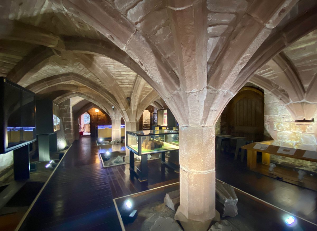 Today we’ve experienced bright sunshine, heavy rain, thunder AND wind on the Wirral so I thought that it might be a good moment for us to relax and be reminded of the beauty  fascinating history to be discovered at Birkenhead Priory before our incredible site reopens. Photos SH.