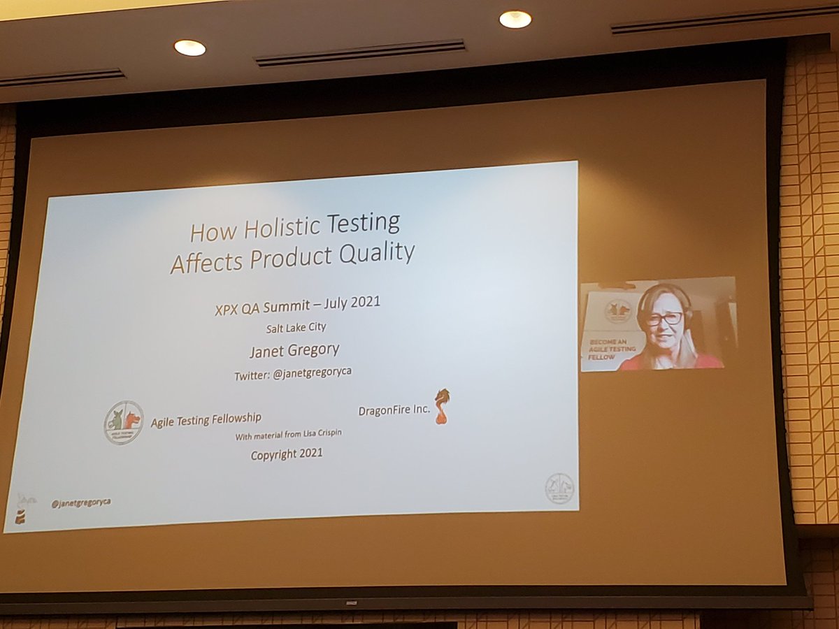 racheljoi's tweet photo. Keynote from @janetgregoryca at @Xpanxion #qasummit! https://t.co/FJ7zJgiEMD