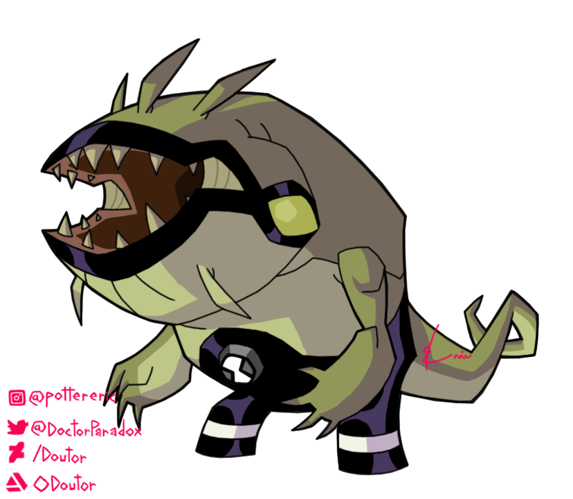 DoctorParadoxo's tweet photo. Não ficou tão simplificado, mas eu gostei do resultado, diferente do Blitzwolfer.

#spitter #cuspidor #ben10 #cartoon #CartoonNetwork #alien #digitarart #art https://t.co/nabMbhTyum