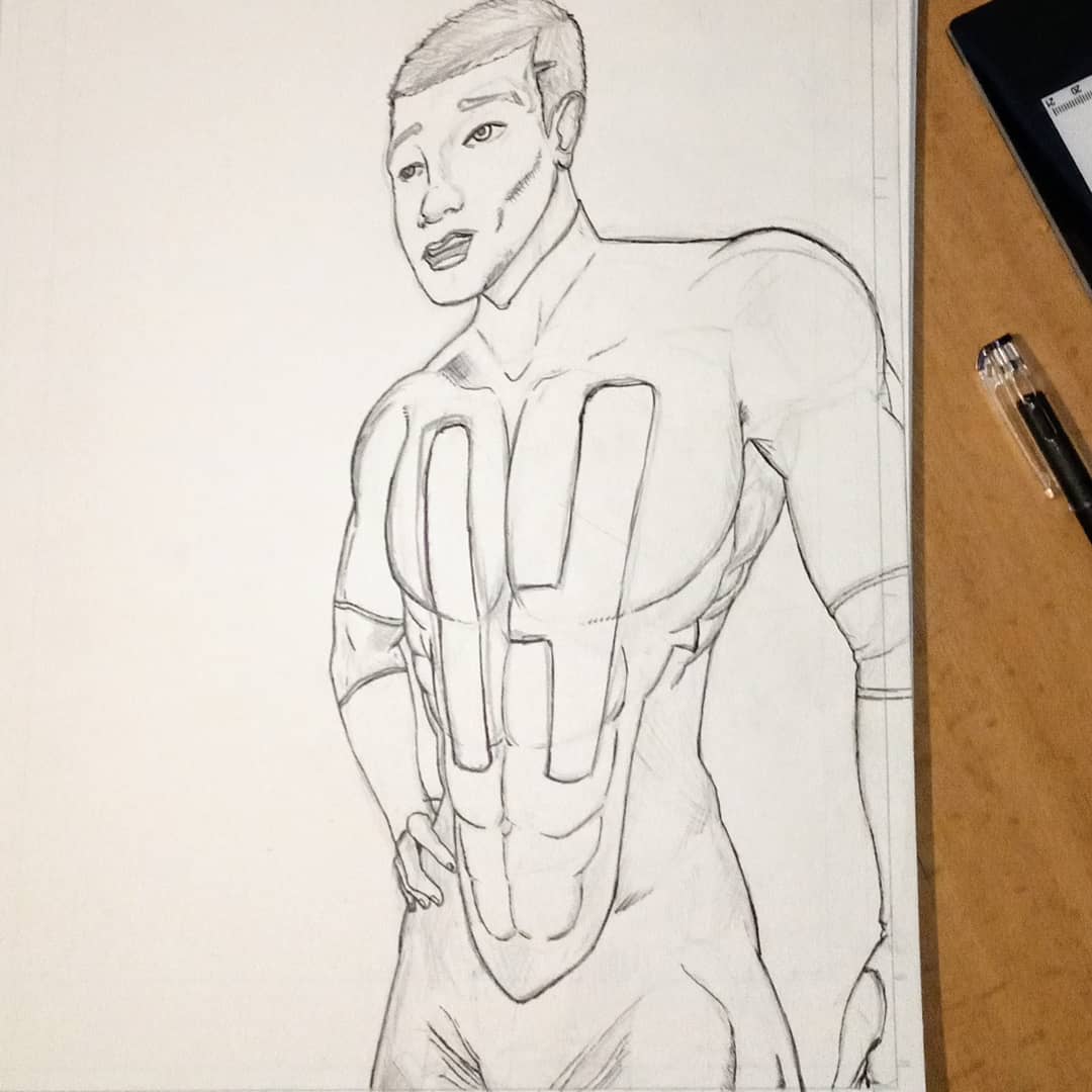 bradleedaintree's tweet photo. Had to #test out some new art boards so I drew #Hyper aka #jordanmiles

#comics #superheroes #forcecomics #drawing #art #hero #comicbook https://t.co/k1enGGSyIF