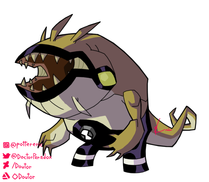 DoctorParadoxo's tweet photo. Eu tambem fiz com essas cores :)
#spitter #cuspidor #ben10 #cartoon #CartoonNetwork #alien #digitarart #art https://t.co/gKMqDnzRod