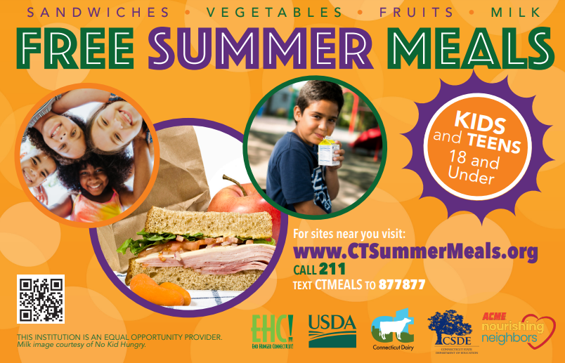 EducateCT's tweet photo. Make a difference by participating in #VirtualBlitzWeek! @GovNedLamont reminds us that every kid deserves a nutritious meal - that's why the #ctsummermeals program provides no-cost meals to every kid 18 &amp; under.
Visit https://t.co/hDNpdEl1hc for meal sites &amp; more! #VirtualBlitzCT https://t.co/UreiKoCEPv