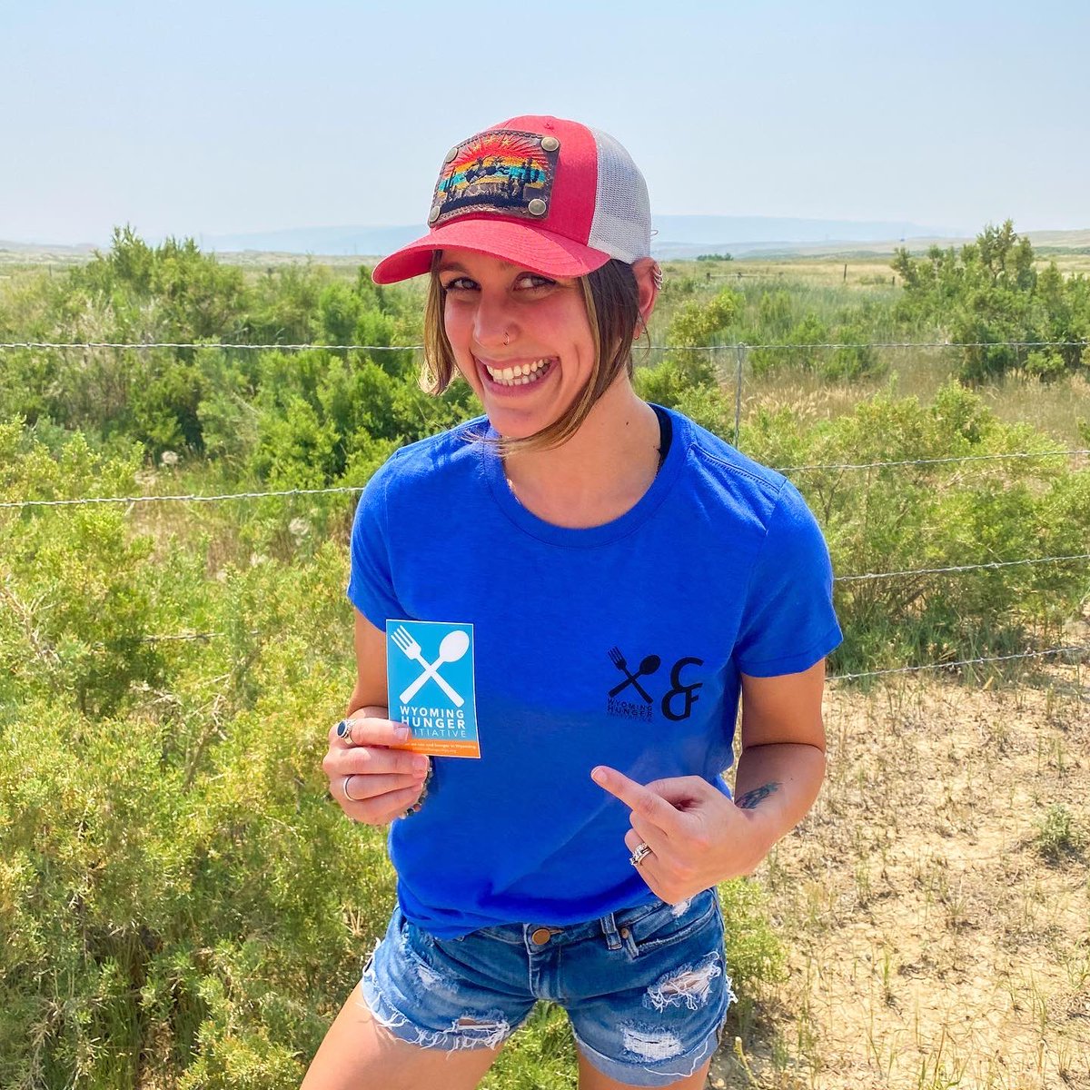 PrairieHeels's tweet photo. Are you headed to @CheFrontierDays ? 🤠

If so, you can partner with CFD to support Wyoming Hunger Initiative by purchasing limited edition #wystomphunger shirt. 

Visit any merchandise tent on the park to get your shirt today! https://t.co/pKc7IVs82W