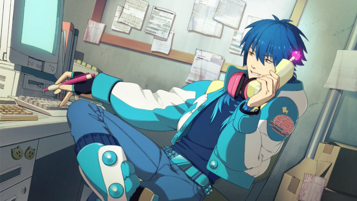 mulletOTD's tweet photo. Today’s Mullet of the Day character is Aoba Seragaki from DRAMAtical Murder! https://t.co/EQiuRett3n
