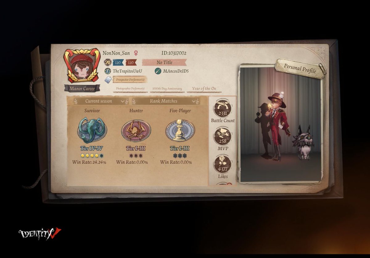 curi_zu's tweet photo. I'm playing Identity V. Fancy a game? https://t.co/Lo8AtLzge2