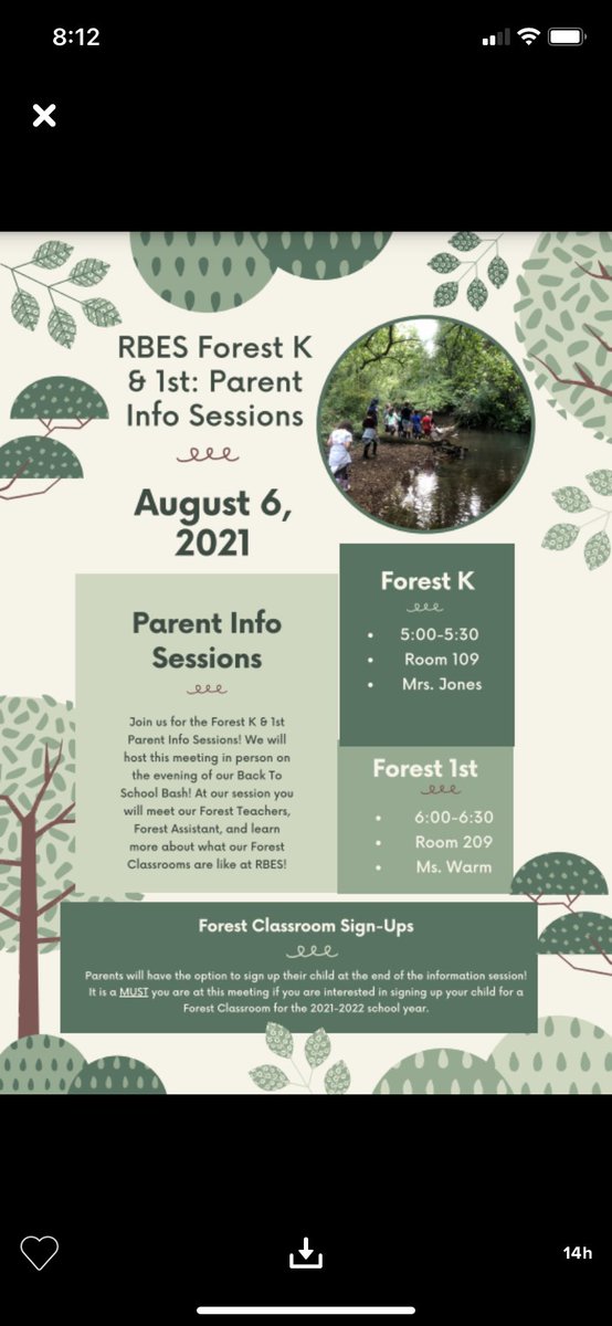 redbankelem's tweet photo. RBE is one of the only public schools in the US to offer a Forest School program! Are you interested in your student learning for 1/2 of the day in the forest & Mtn Creek? Join us for the required parent meeting at the Back-to-School Bash, 8/6! #forestkindergarten #forestfirst https://t.co/GQw8Fxhdr6