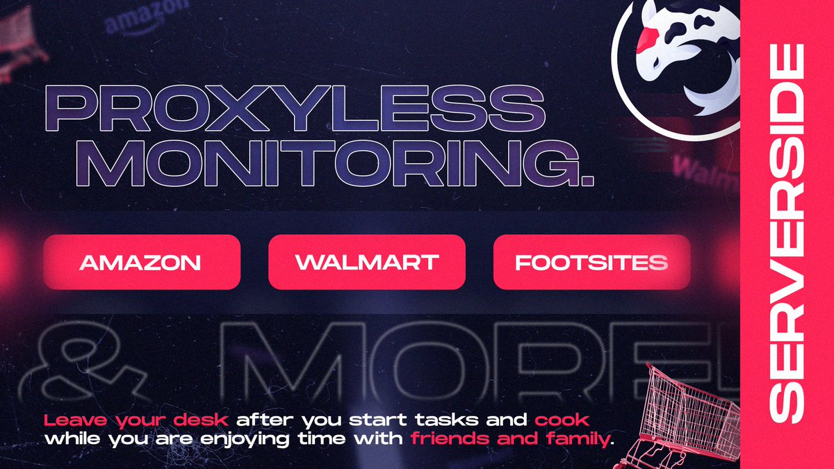 Koi_AIO's tweet image. Coming Soon - Proxyless monitoring ☁️

Cook sites we support without the need to constantly monitor for restocks. Saving money on proxies has never been easier! 😈 
Click start &amp;amp; enjoy the rest of your day.

However, this isn&apos;t the only update.... take a guess! 🤫