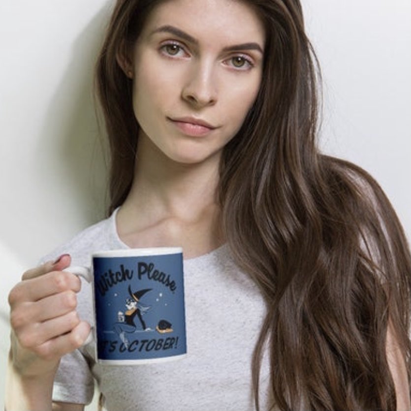 TimothyThelin's tweet photo. I’m excited for Halloween and the fall weather it will hopefully bring. It will also inevitably bring everyone’s favorite season(ing), Pumpkin Spice! Bring out your inner Basic Witch with some new merch on my Etsy shop: https://t.co/zHhnXKyxbE https://t.co/TtKJguSyw0