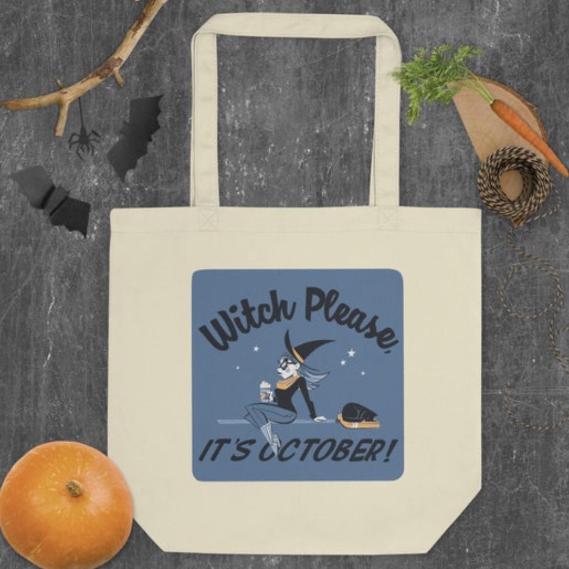 TimothyThelin's tweet photo. I’m excited for Halloween and the fall weather it will hopefully bring. It will also inevitably bring everyone’s favorite season(ing), Pumpkin Spice! Bring out your inner Basic Witch with some new merch on my Etsy shop: https://t.co/zHhnXKyxbE https://t.co/TtKJguSyw0