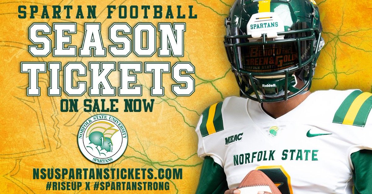 Norfolk State University Season Tickets Are On Sale Now For Spartan Football Go To T Co M74hudznuk And Get Your Season Tickets Today Individual Game Tickets Are Scheduled To Go On Sale Norfolk State University Season Tickets Are On Sale Now For Spartan Football Go To T Co M74hudznuk And Get Your Season Tickets Today Individual Game Tickets Are Scheduled To Go On Sale