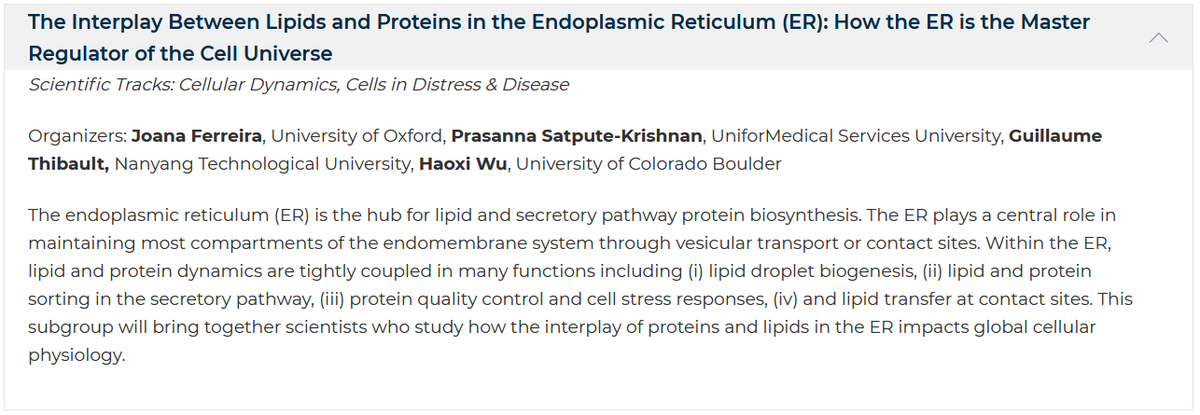 Excited to co-organize for the first time a Special Interest Subgroup with <a href="/Haoxi_xiaozzxi/">Haoxi Wu</a>, @Guillou76 and Prasanna Satpute-Krishnan! <a href="/ASCBiology/">American Society for Cell Biology</a> <a href="/EMBO/">EMBO</a> #CellBio2021
We’d love for you to join us to discuss the ER. Submit your abstract before 3rd August (less than one week!)