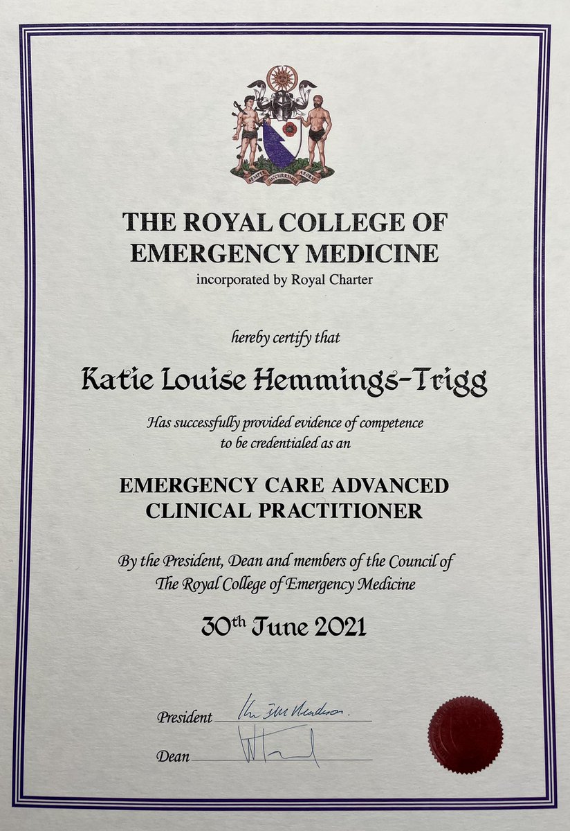 Triggy8's tweet image. Just got home to this in the post! Definitely ended the day on a high 🥳🤓 #rcem #credentialed #EmergencyMedicine #ACP