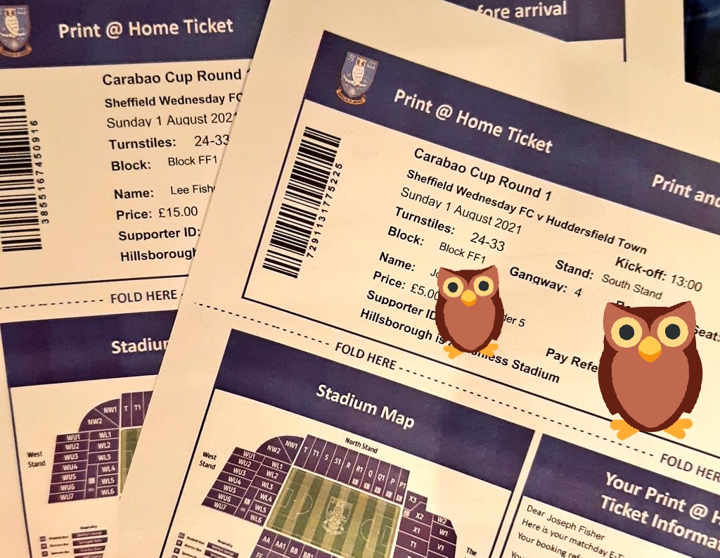 LeeJFisher1's tweet image. A @Carabao_Cup 1st Round tie may not usually be much to get excited about. However, this will be my first visit to Hillsborough in 21 months, my first @swfc game in 18 months and most importantly, I am taking my son to his very first football match! 🦉⚽️ #dadandlad #SWFC #wawaw