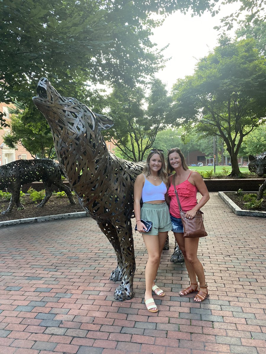 GeorgannaFisher's tweet photo. We had a great freshman orientation @NCState 2 weeks until move in date! Haleigh is so excited! #NCStateBound #MyCollegeGirl https://t.co/GH9CSYvnns