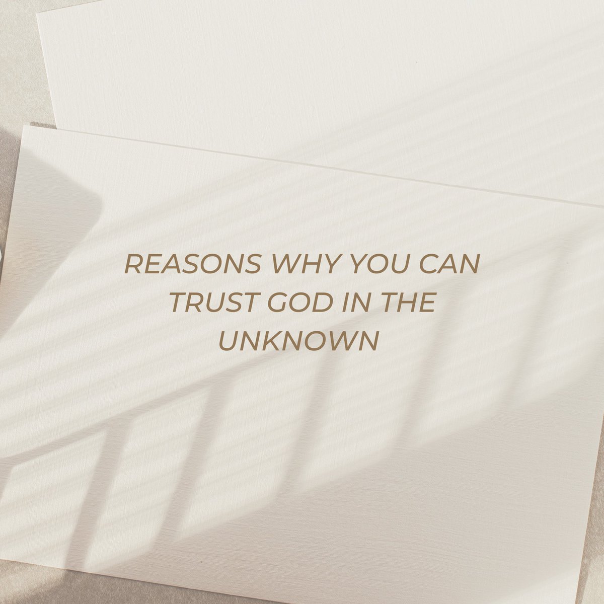 LivingWordBible's tweet photo. Trust God in the unknown. https://t.co/f50hqOHz7r