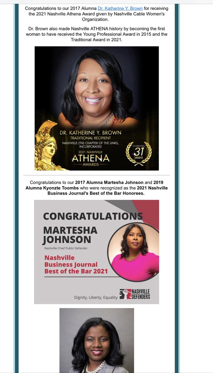 KatherineYBrown's tweet photo. #gratitude As a member of #EmergeTN cohort #1 it’s an honor to be in @EmergeTN @EmergeAmerica newsletter. Thank you #emergetn #emergeamerica . #drkatherineybrown https://t.co/xCEdM0FvVv