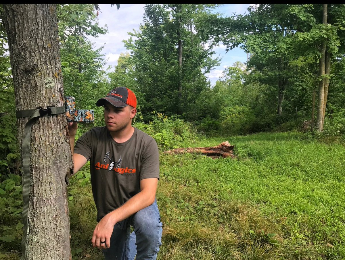 Who else has those trail cameras our for some summer scouting?? Pro Staffer Jordan Yira has been hard at work getting cameras and stands set for this fall! #trailcams #summerscouting #deerhunting #bowhunting #anilogics #thereisnooffseason