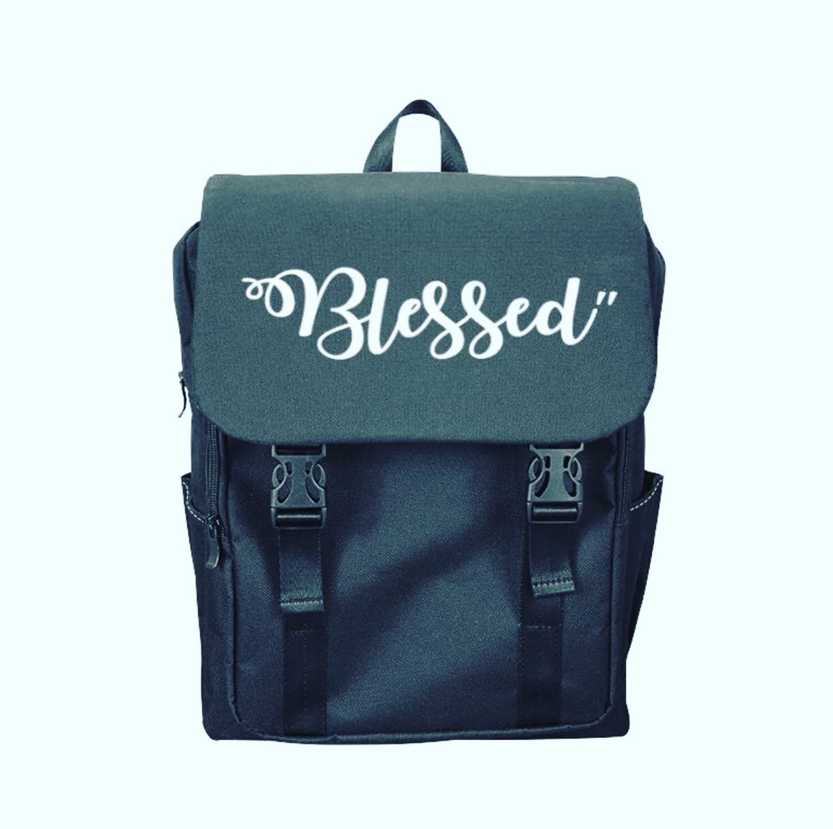 Backpack_Kings's tweet image. Backpacks, Blessed Graphic Text Black Backpack Bag #backpack #BacktoSchool2021 #fashion #backpackkings backpackkings.com