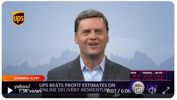 In this interview with Yahoo Finance, Brian Newman shares how UPS is delivering what matters.
bit.ly/3rGYw0e