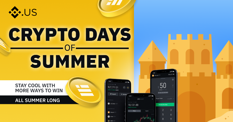 BinanceUS's tweet photo. The #CryptoDaysOfSummer continue with the listing of $AMP and $ANKR, and we just added more ways for you to enter to win! 

Enter now! 👇