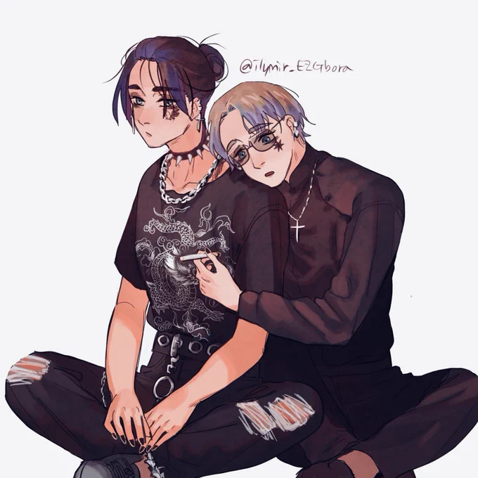 Goth brothers being goth#Erenyaeger #zekeyeager#zevi 