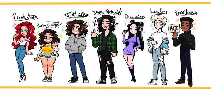 There they all are!!! The Entire lineup for my show "Jazzy!" Is finally complete!! Whatacha think?⭐️✨ 