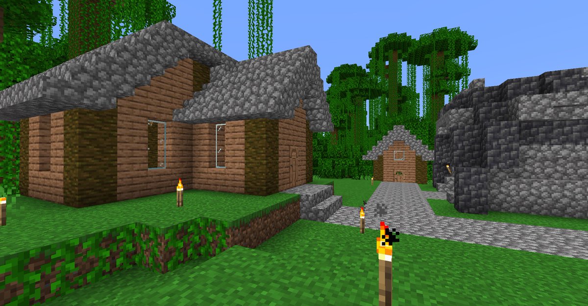 violetline2's tweet photo. Finial pictures! I will probably add more to the village in the future but for now I am happy with it! https://t.co/rNIMc94pgV