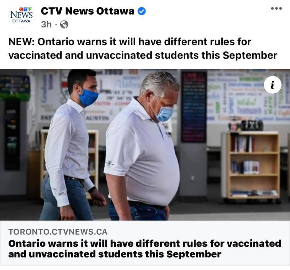 LiftLockdown's tweet photo. After enduring the longest & harshest lockdown in the world, Ontario kids will be divided into two tiers of students. What's the science to justify this discrimination? Ontario children have suffered ENOUGH. We demand a #NormalSeptember #onpoli #cdnpoli #Ontario https://t.co/8q7ij677Cq
