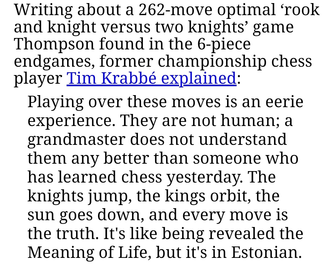rickyflows's tweet image. All chess positions with 7 pieces or less have been solved. But a sliver of that solution space is just beyond human understanding
