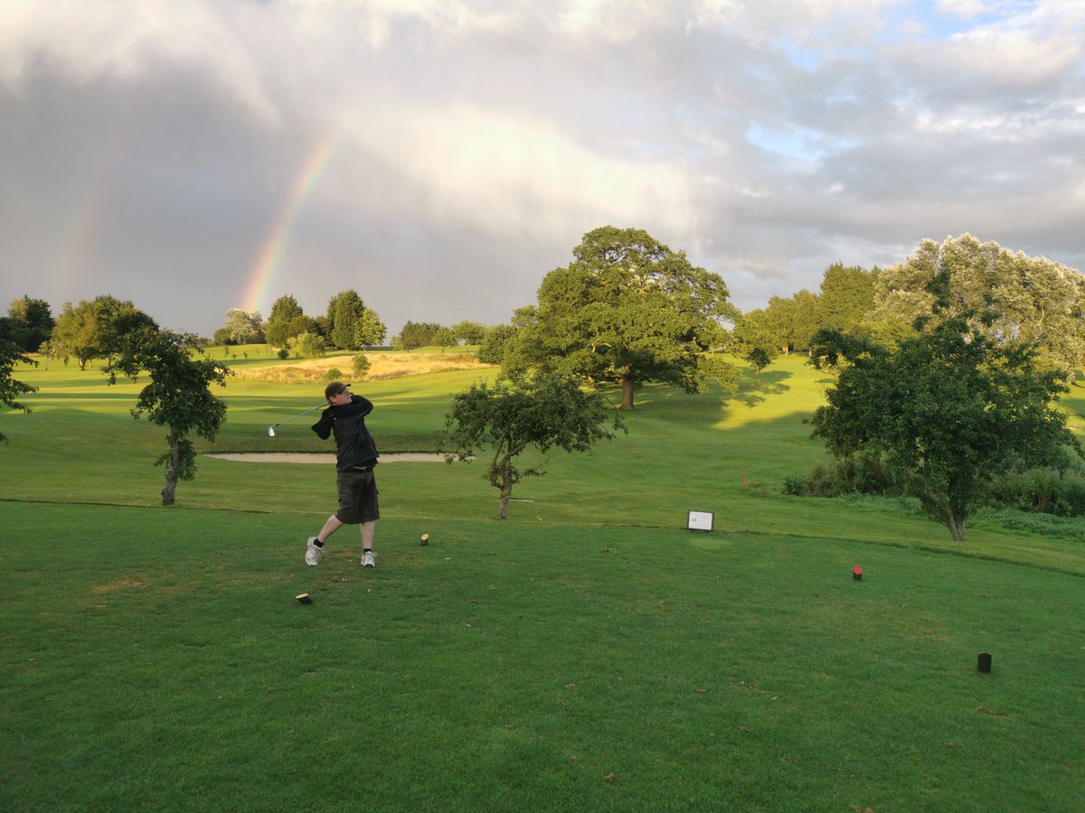 One of me after heavy showers at Toft Golf Club in Lincolnshire. 📷 Matt Fleming.