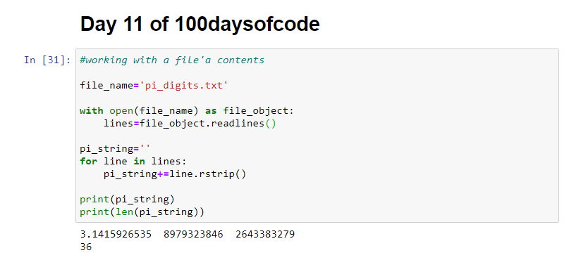 pythonbazi's tweet image. Day 11 of #100DaysOfCode studying #Python
an exhausting day with no energy at all arrived home but continued the current chapter.
even small progress matters !
#consistency