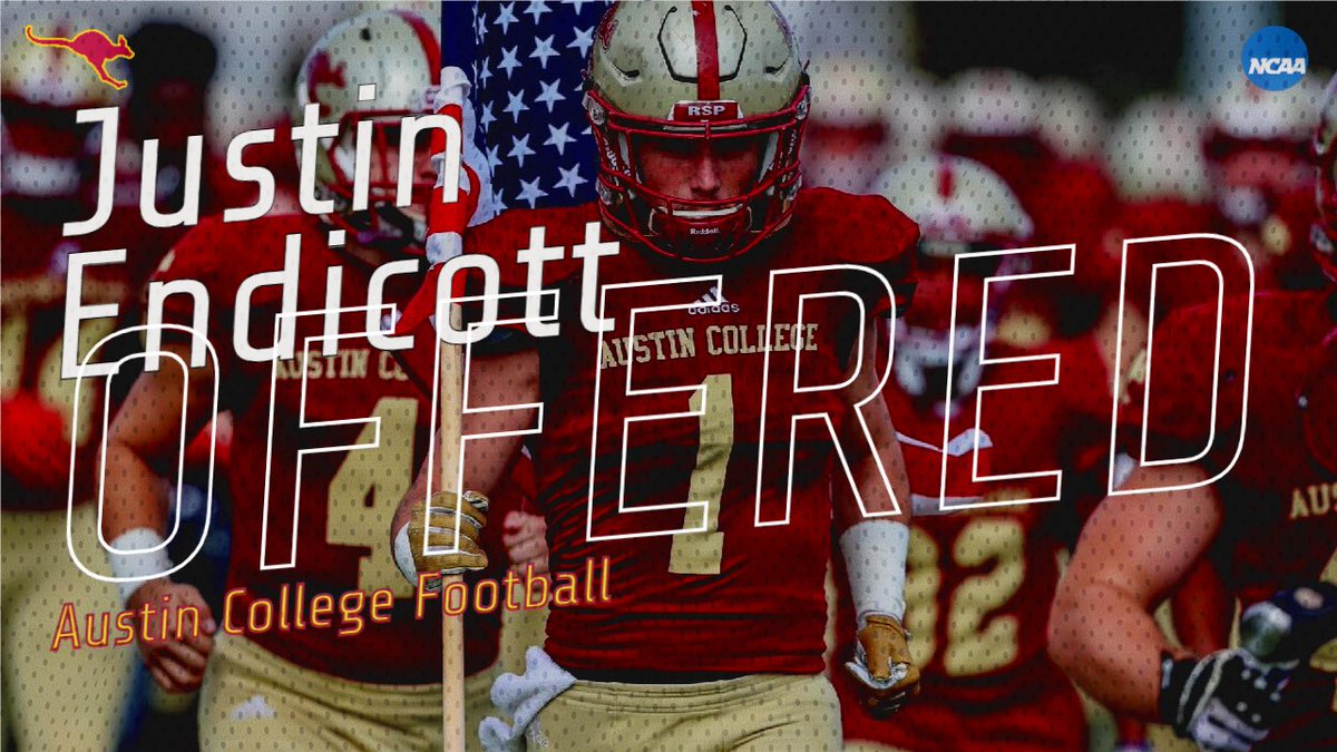 JustinEndicott_'s tweet photo. I am grateful to receive an offer from Austin College! Thank you @Coach_DawsonRSP &amp; @CoachMike_Silva for the opportunity! @RoosFootball @ProsperEaglesFB @ProsperRecruits @dlemons59 https://t.co/3KeMAlBKGO