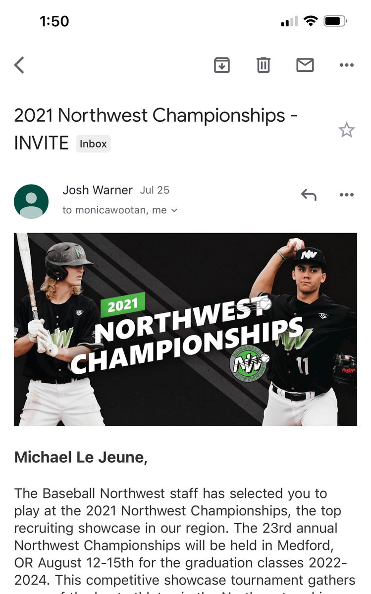 Thank you <a href="/BaseballNW/">Baseball Northwest</a> for the invite! <a href="/coachringrose/">NewLevel_CoachRingrose</a> <a href="/Harmon26/">Brandon Harmon</a>