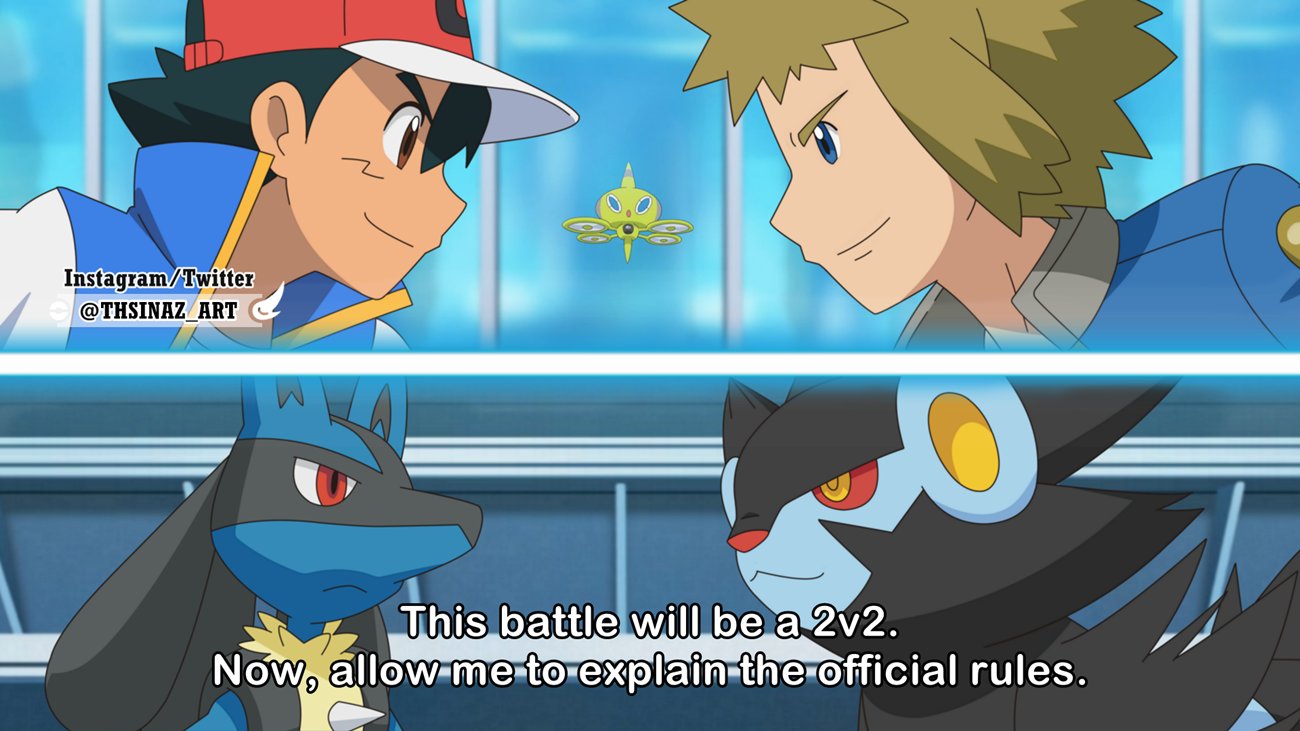 Thiago Sinaz Here S My Fourth Fanart Ash Vs Volkner 04 Satoshi Denzi Anipoke アニポケ Pokemon ポケモン Journeys Pocket Monsters Ash Satoshi Lucario ルカリオ Volkner デンジ Luxray