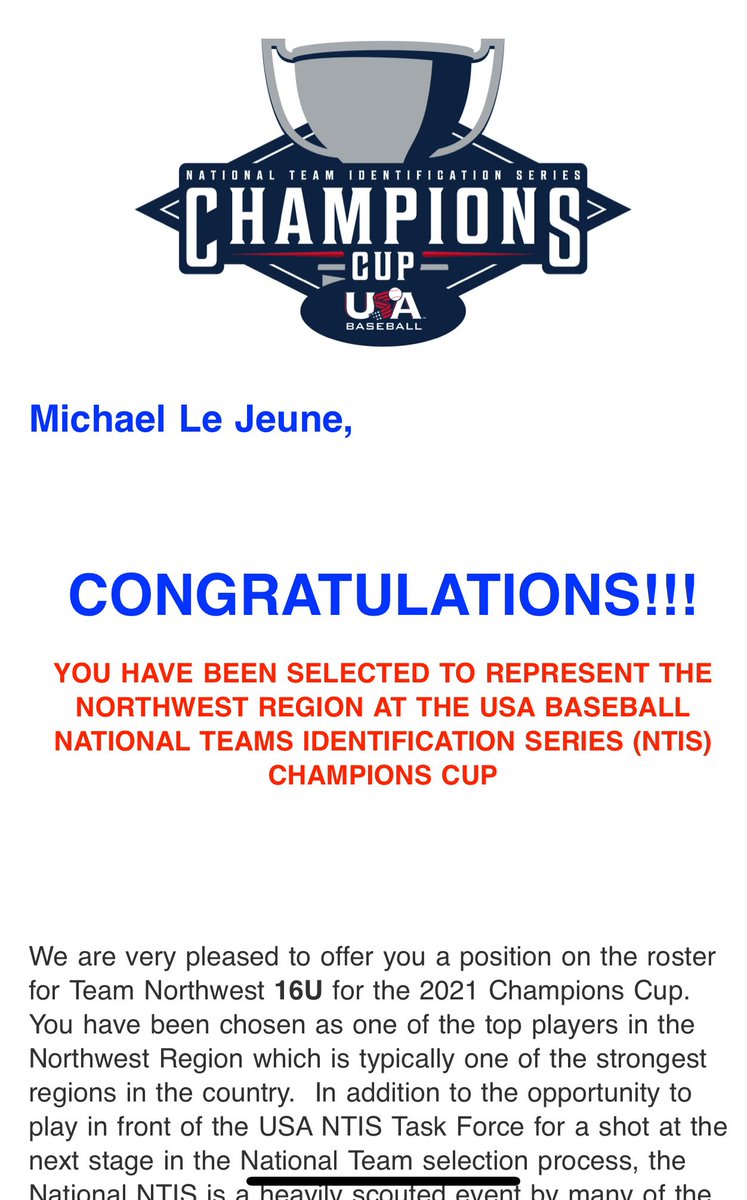 Thank you <a href="/USABaseball/">USA Baseball</a> for the invite! <a href="/coachringrose/">NewLevel_CoachRingrose</a> <a href="/Harmon26/">Brandon Harmon</a>