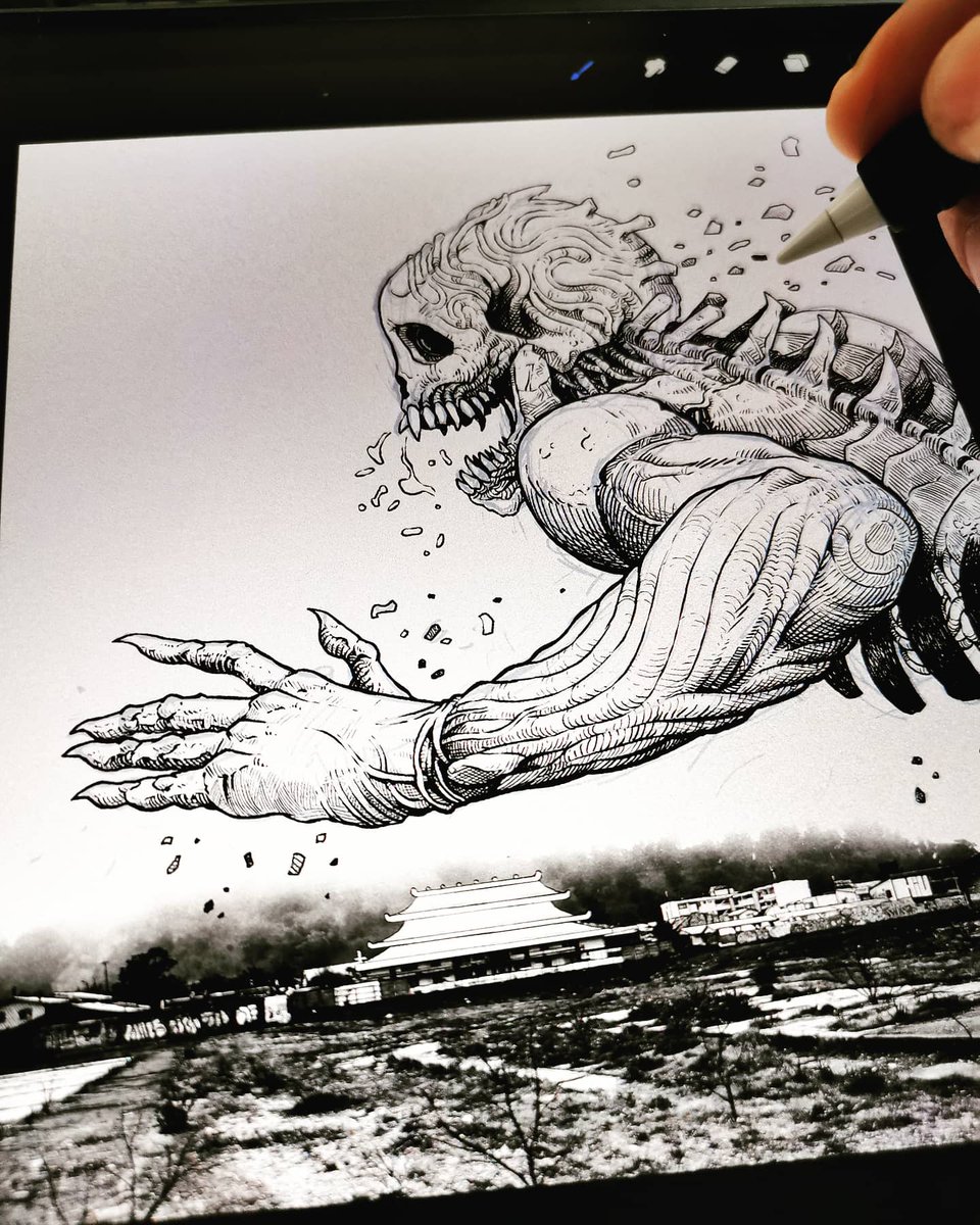 diegofriasdelv's tweet photo. Creepy neighbors 04. For the #skullyjuly #ink https://t.co/CxQptFlgiT