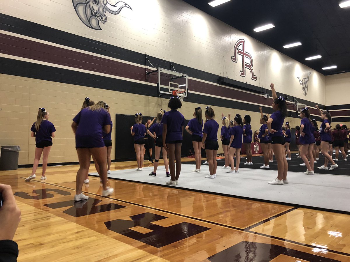 1st day of cheer camp was a success!  The girls had so much fun!!  <a href="/LeamanJH/">Leaman Junior High</a>  #DLJHCHEER