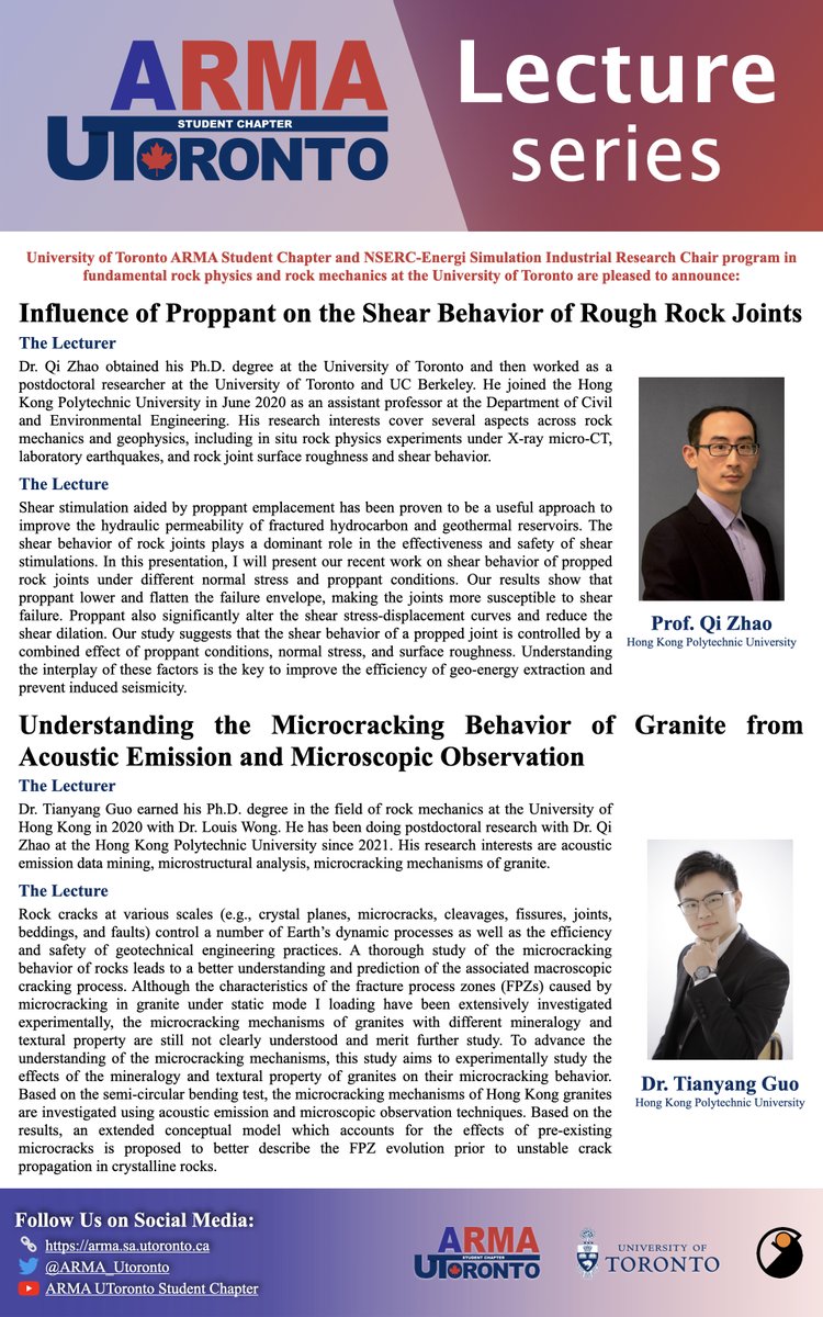 The details for our upcoming ARMA UToronto online lecture by Dr. Qi Zhao and Dr. Tianyang Guo . Date: August 12th, 9 am EDT. Register here to attend the talk (Limited space available): eventbrite.ca/e/arma-utoront…